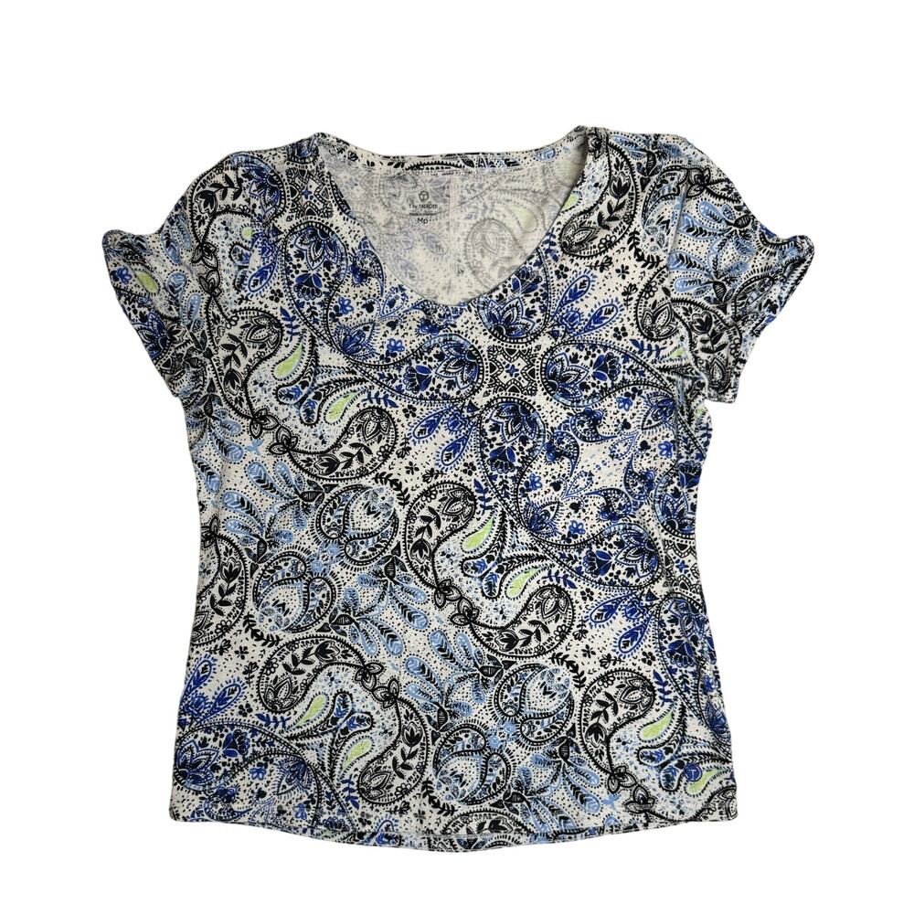 Set Of 2 -T By Talbots Mp T Shirts, One V Neck 2n… - image 2